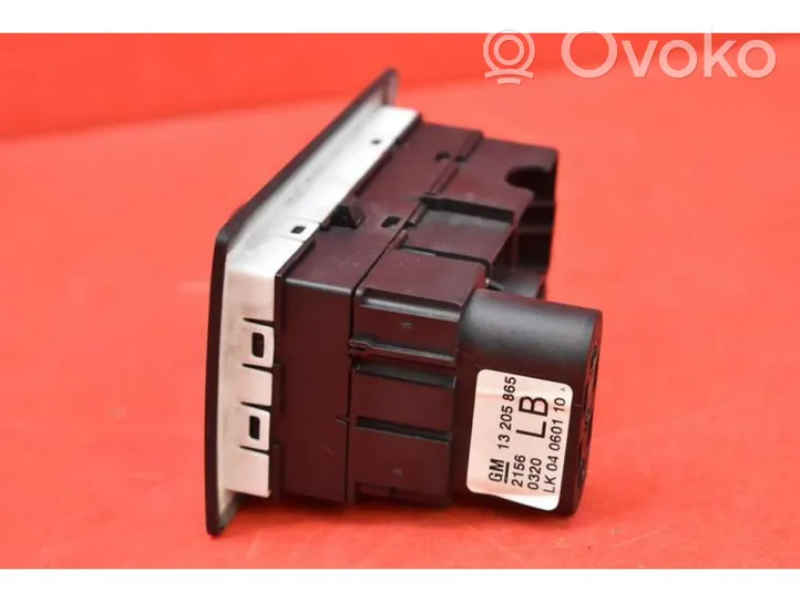 Opel Zafira B Light switch 13205865