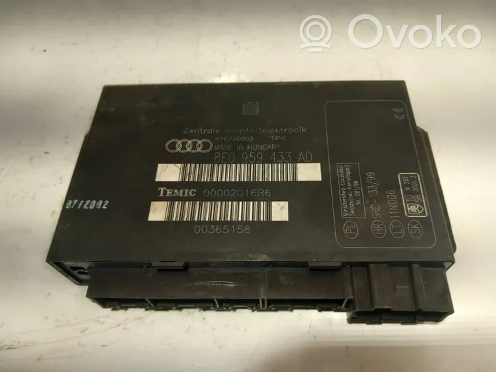 Audi A4 S4 B6 8E 8H Mukavuusmoduuli 8E0959433AD