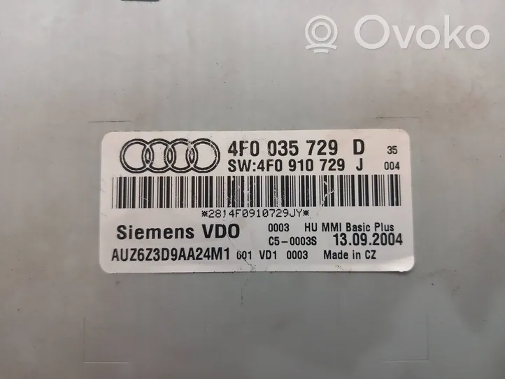 Audi A6 S6 C6 4F CD/DVD keitiklis 4F0035729D