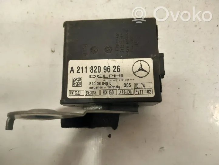 Mercedes-Benz E W211 Centralina/modulo allarme A2118209626