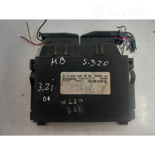 Mercedes-Benz S W220 Gearbox control unit/module A0225454532