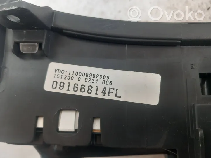 Opel Corsa C Tachimetro (quadro strumenti) 09166814FL