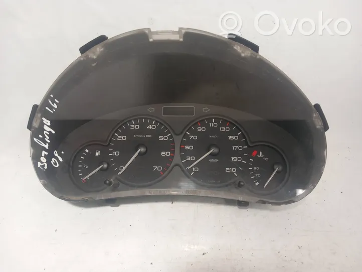 Citroen Berlingo Compteur de vitesse tableau de bord 9662745180