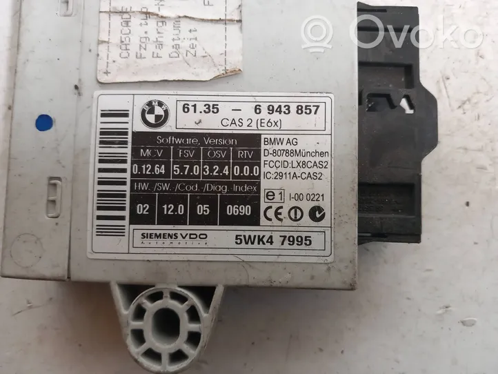 BMW 5 E60 E61 Moduł / Sterownik CAS 6943857