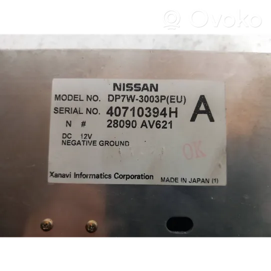 Nissan Primera Radio/CD/DVD/GPS-pääyksikkö 28090AV621