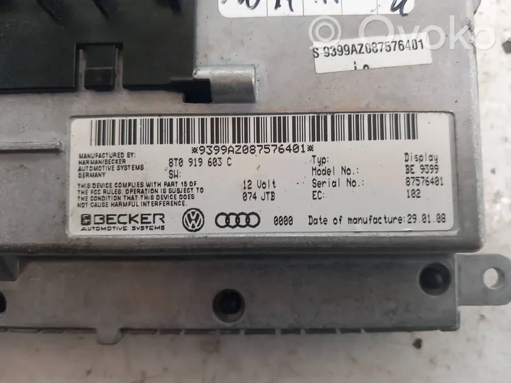 Audi A4 S4 B8 8K Monitor/display/piccolo schermo 8T0919603C