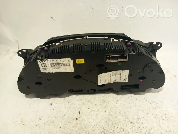 Audi A5 8T 8F Speedometer (instrument cluster) 8T0920981B