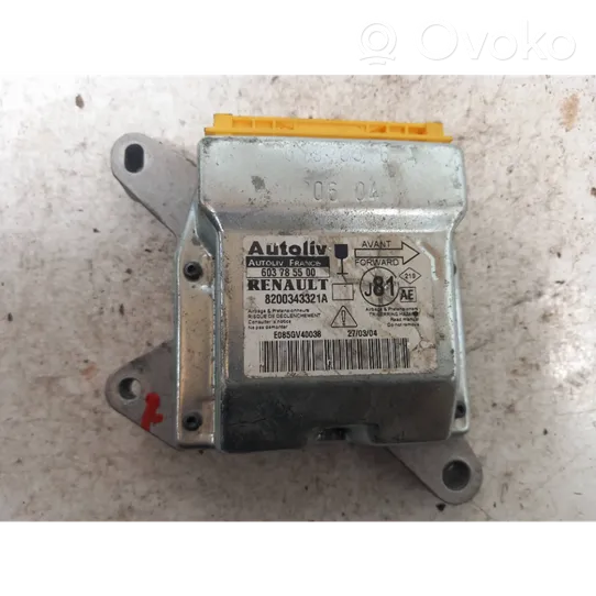 Renault Espace -  Grand espace IV Module de contrôle airbag 8200343321A