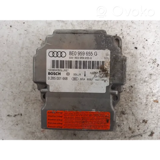 Audi A4 S4 B7 8E 8H Turvatyynyn ohjainlaite/moduuli 8E0959655G