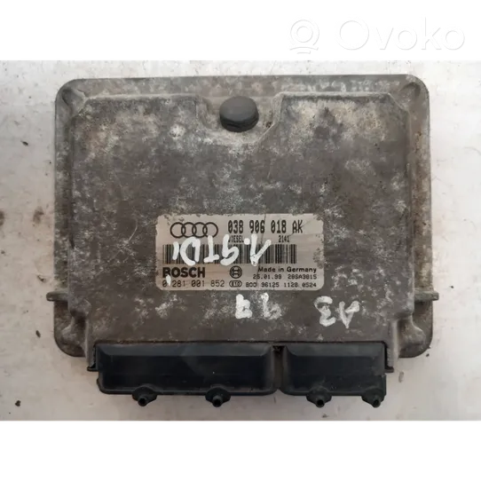 Audi A3 S3 8L Variklio valdymo blokas 038906018AK