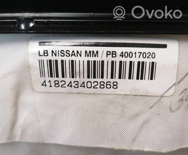 Nissan Micra Poduszka powietrzna Airbag pasażera 98515AX30D