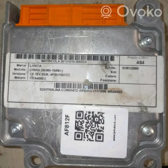 Lancia Lybra Module de contrôle airbag 46544451