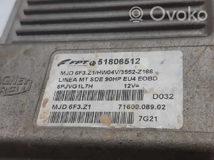 Fiat Linea Calculateur moteur ECU 51806512