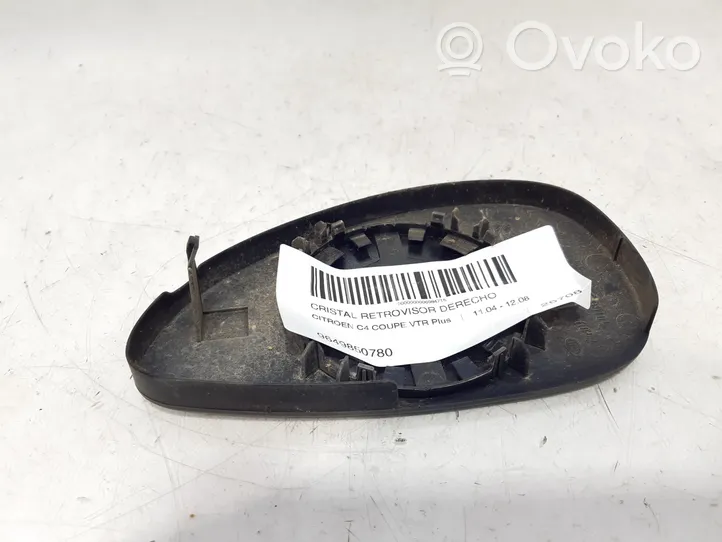 Citroen C4 I Verre de rétroviseur latéral 9649850780