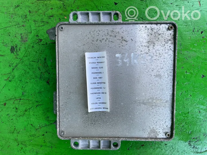 Renault Clio I Komputer / Sterownik ECU silnika 7700108455