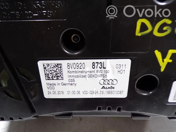 Audi A3 S3 8V Compteur de vitesse tableau de bord 8V0920873L