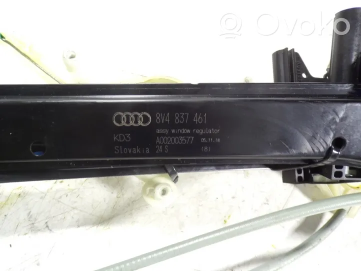 Audi A3 S3 8V Etuoven manuaalinen ikkunan nostin 8V4837461