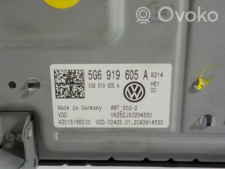 Volkswagen Golf SportWagen HUD-näyttö 5G6919605A