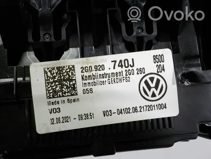 Volkswagen T-Cross Spidometras (prietaisų skydelis) 2G0920740J