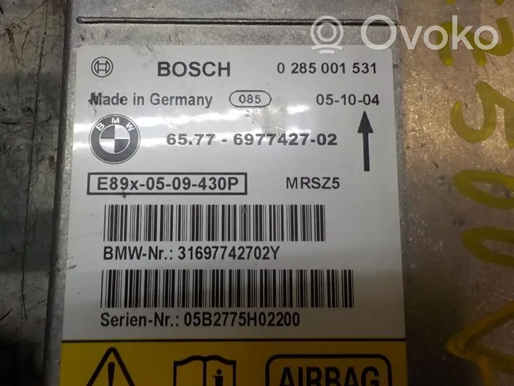 BMW 1 E81 E87 Module de contrôle airbag 65779184432