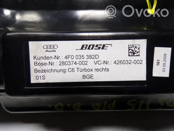 Audi A6 S6 C6 4F Otras unidades de control/módulos 4F0035382D