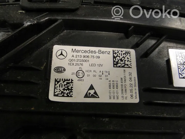 Mercedes-Benz E W213 Lampa przednia A2139067509