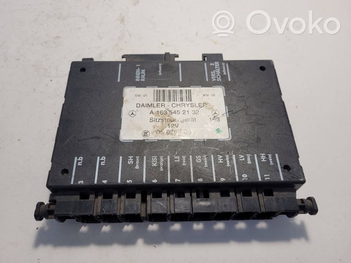 Mercedes-Benz ML W163 Seat control module A1635452132