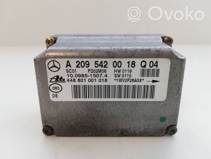 Mercedes-Benz C W203 Sensor ESP de aceleración de frecuencia del intermitente A2095420018