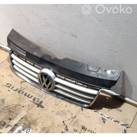 Volkswagen Transporter - Caravelle T5 Grille calandre supérieure de pare-chocs avant 7H58071018