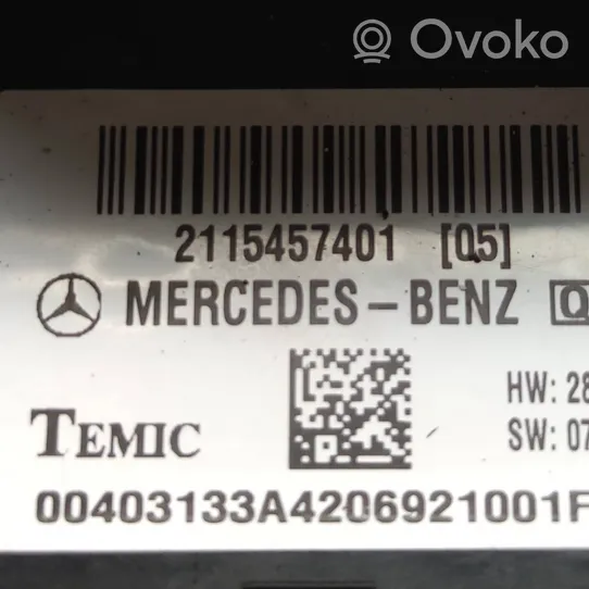 Mercedes-Benz E W211 Modulo fusibile 2115457401