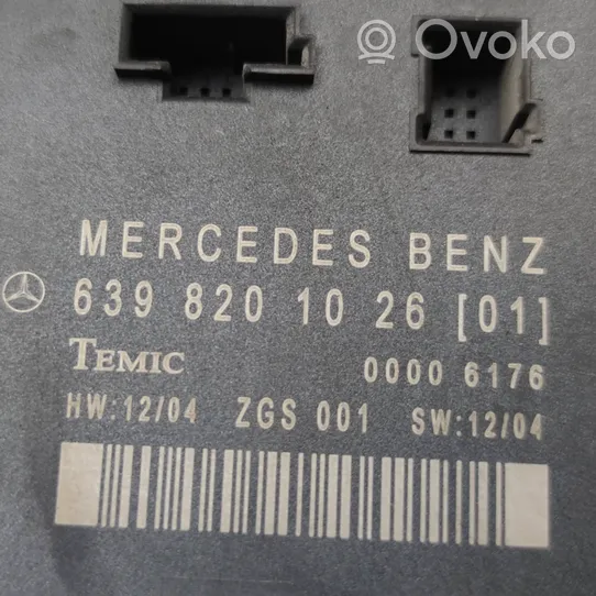 Mercedes-Benz Vito Viano W639 Durų elektronikos valdymo blokas 6398201026