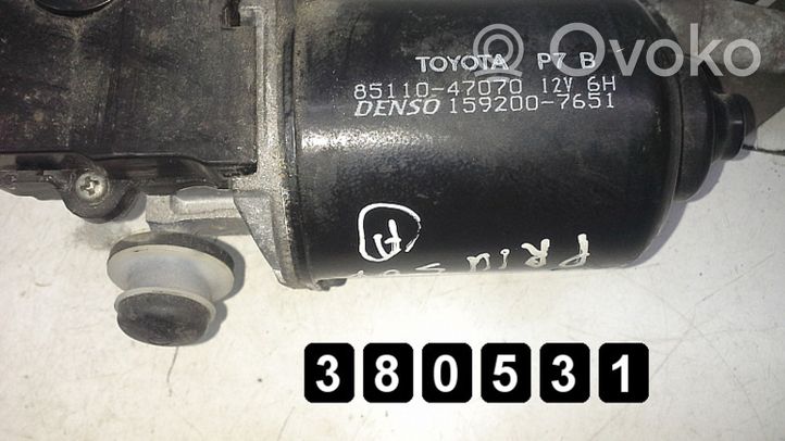 Toyota Prius (XW20) Etupyyhkimen vivusto ja moottori 8511047070 1592007651