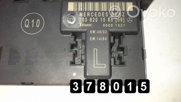 Mercedes-Benz C W203 Calculateur moteur ECU duru2038201585