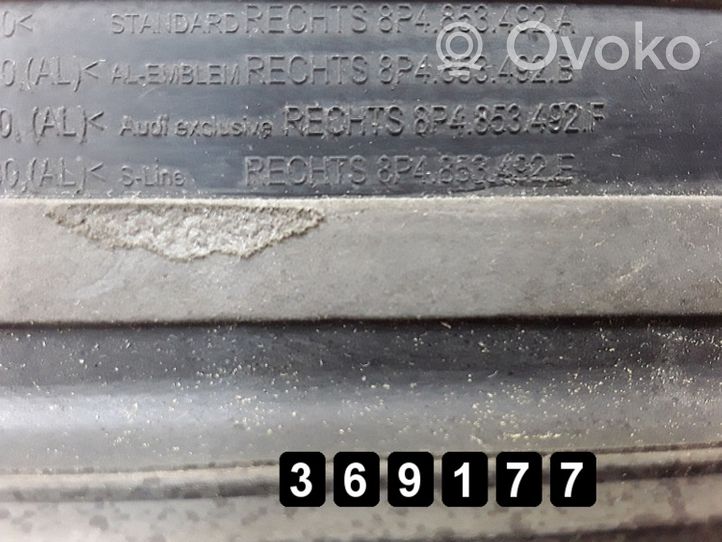 Audi A3 S3 8P Muu kynnyksen/pilarin verhoiluelementti # 8p4853492e