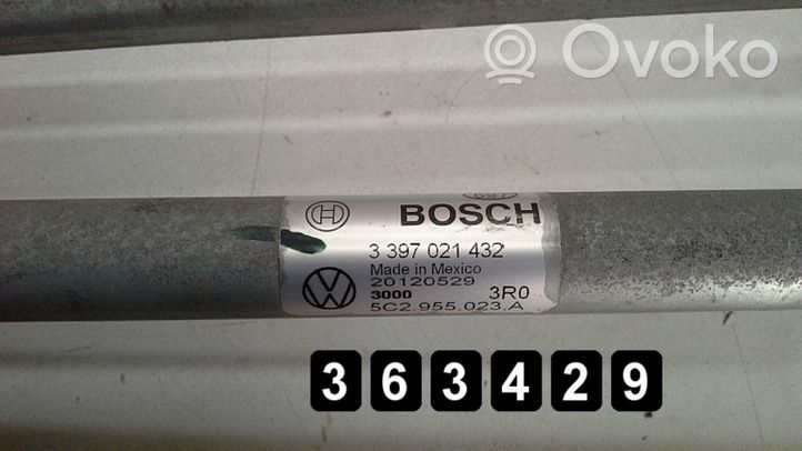Volkswagen Beetle A5 Mechanizm i silniczek wycieraczek szyby przedniej / czołowej 3397021432 5c2955023a