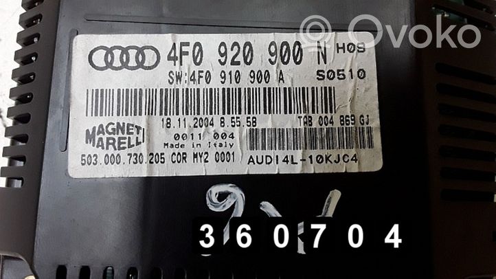 Audi A6 S6 C6 4F Nopeusmittari (mittaristo) # 2000tdi 4f09209022n