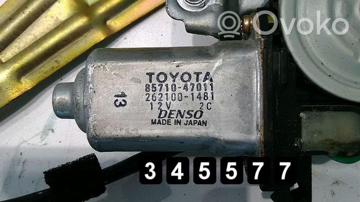 Toyota Prius (XW10) Mécanisme lève-vitre avant avec moteur 8571047011