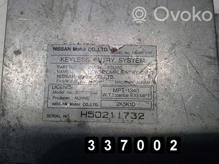 Nissan Maxima Sterownik / Moduł ECU 2859443u00