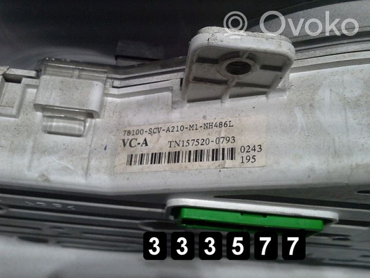 Honda Element Tachimetro (quadro strumenti) 78100SCVA210M1