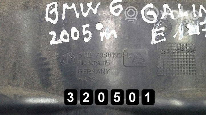 BMW 6 E63 E64 Rear bumper cross member 51127038195-12