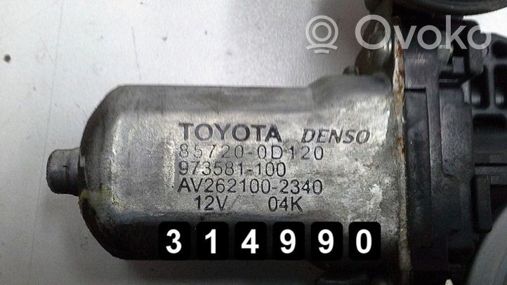 Toyota Auris 150 Mécanisme lève-vitre avant avec moteur 85720-0D120