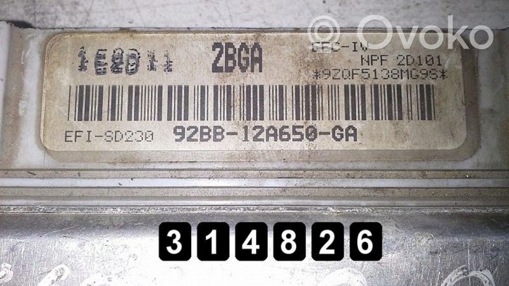 Ford Scorpio Dzinēja vadības bloks 92BB12A650GA