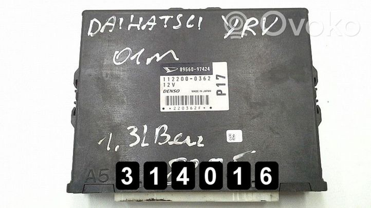 Daihatsu YRV Calculateur moteur ECU 89560-97424