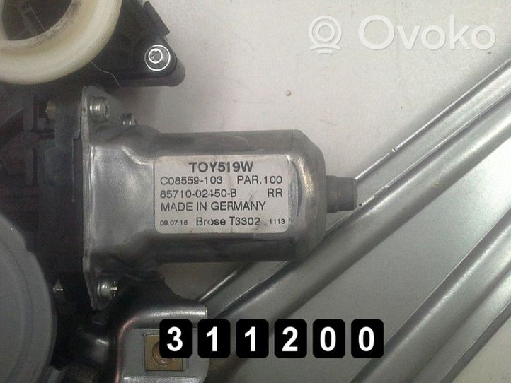 Toyota Auris 150 Etuoven ikkunan nostin moottorilla 85701-02010