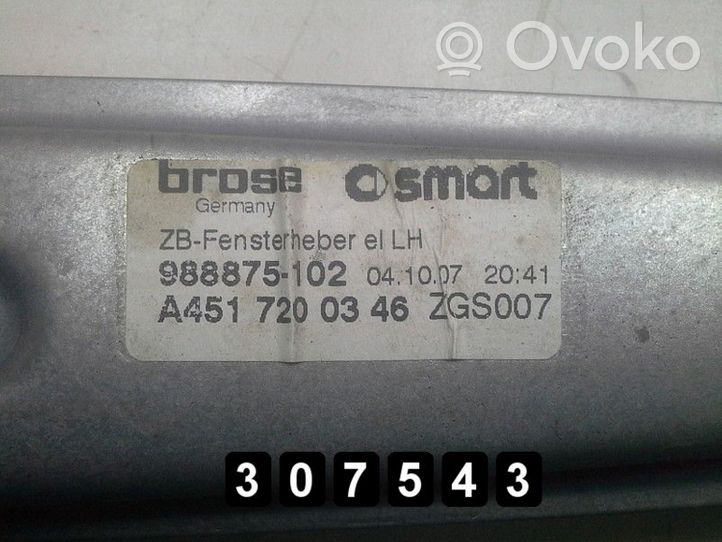 Smart ForTwo II Mécanisme lève-vitre avant avec moteur 963264-100