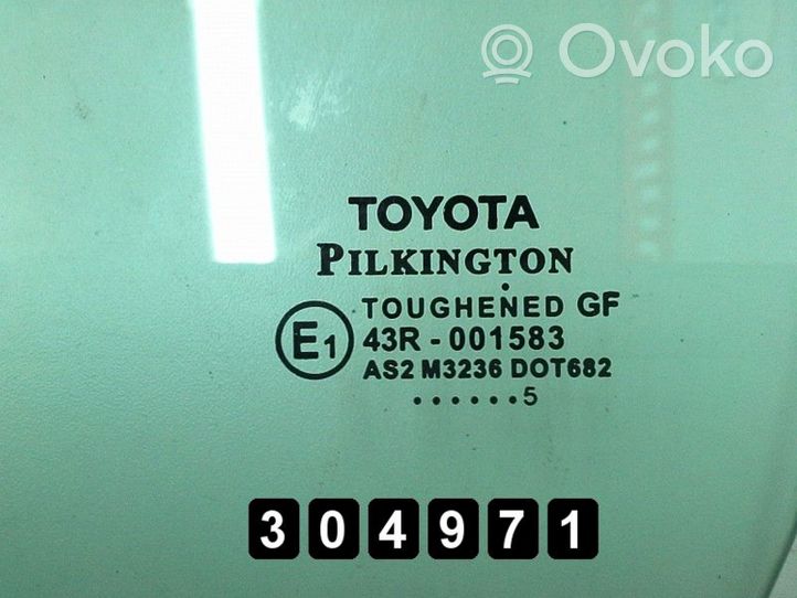 Toyota Yaris Etuoven ikkunalasi, neliovinen malli 43R-001583