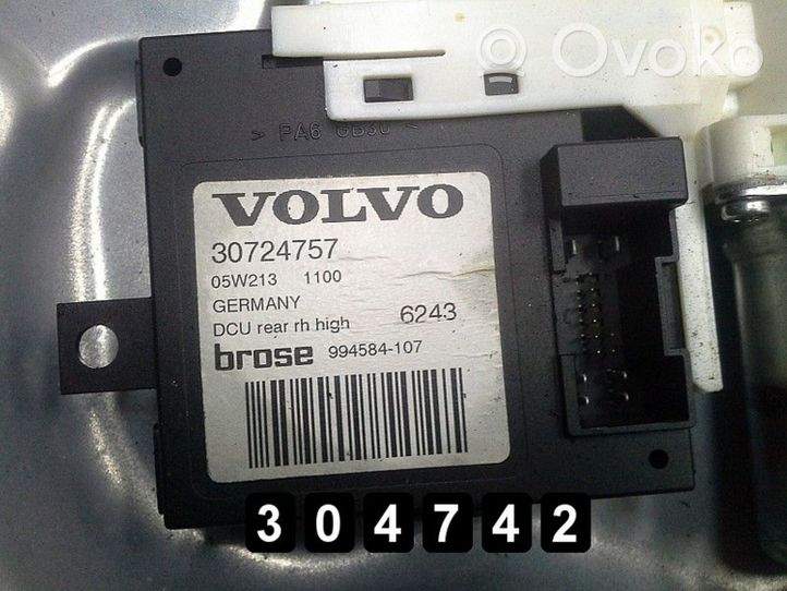 Volvo V50 Priekinio el. Lango pakėlimo mechanizmo komplektas 30724757