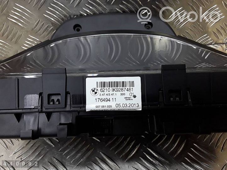 BMW 3 F30 F35 F31 Nopeusmittari (mittaristo) 6210IK9287481