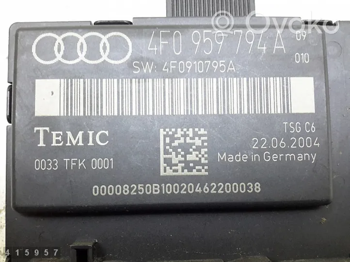 Audi A6 S6 C5 4B Centralina/modulo portiere 4f0959794a