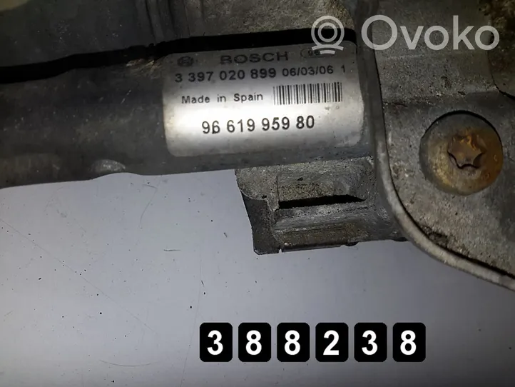 Citroen C6 Mechanizm wycieraczek szyby przedniej / czołowej 9661995980